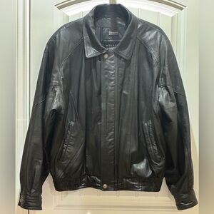 Vintage Wilson’s Leather Bomber Jacket Thinsulate Liner Coat Men’s Large Black